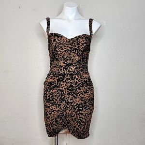 House of CB Animal Print Mini Dress S